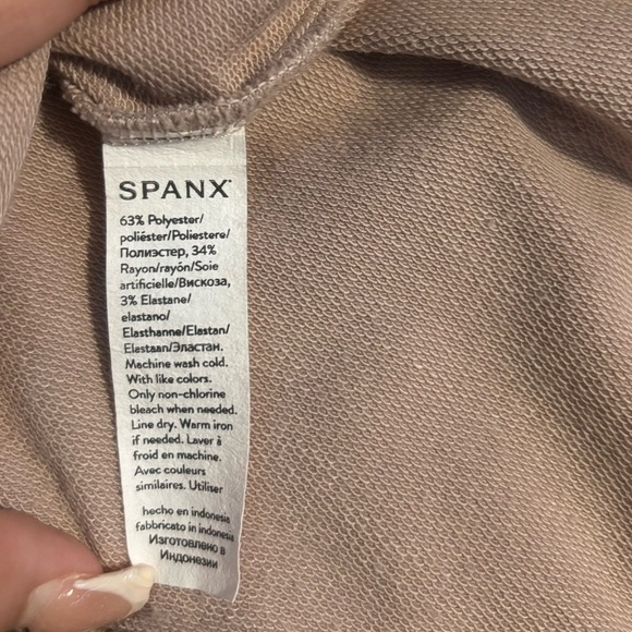 SPANX Light Beige Long Sleeve Top - Picture 8 of 8